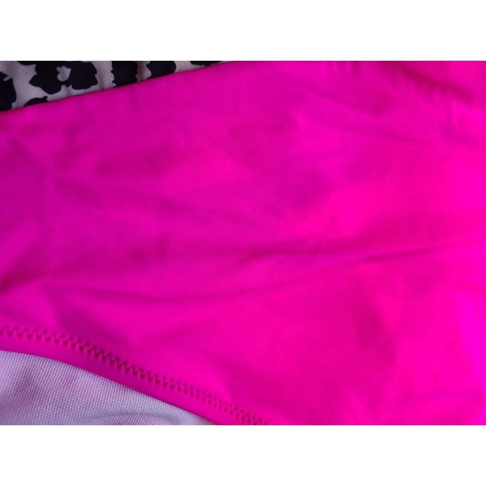 SHEIN 1pc bright pink/leopard print swimsuit sz 2XL - Picture 7 of 10